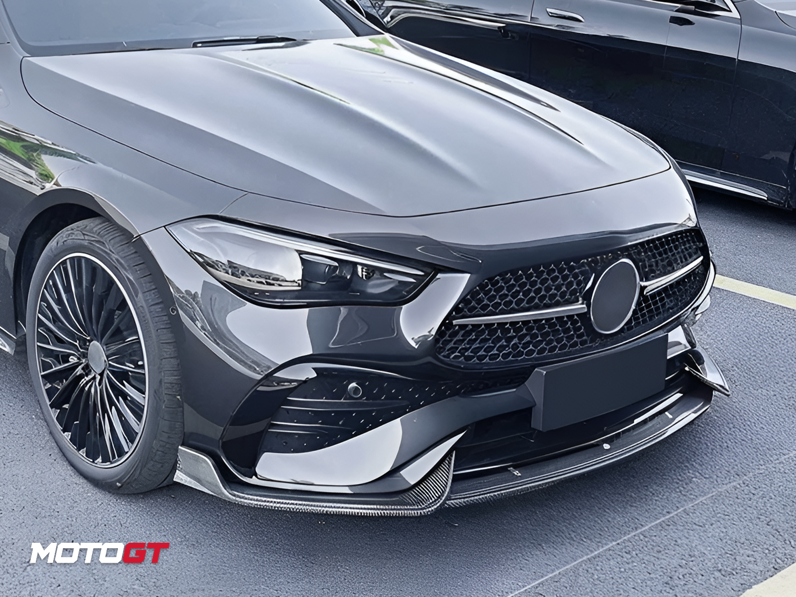 CLE CLASS FRONT BUMPER SPLITTER